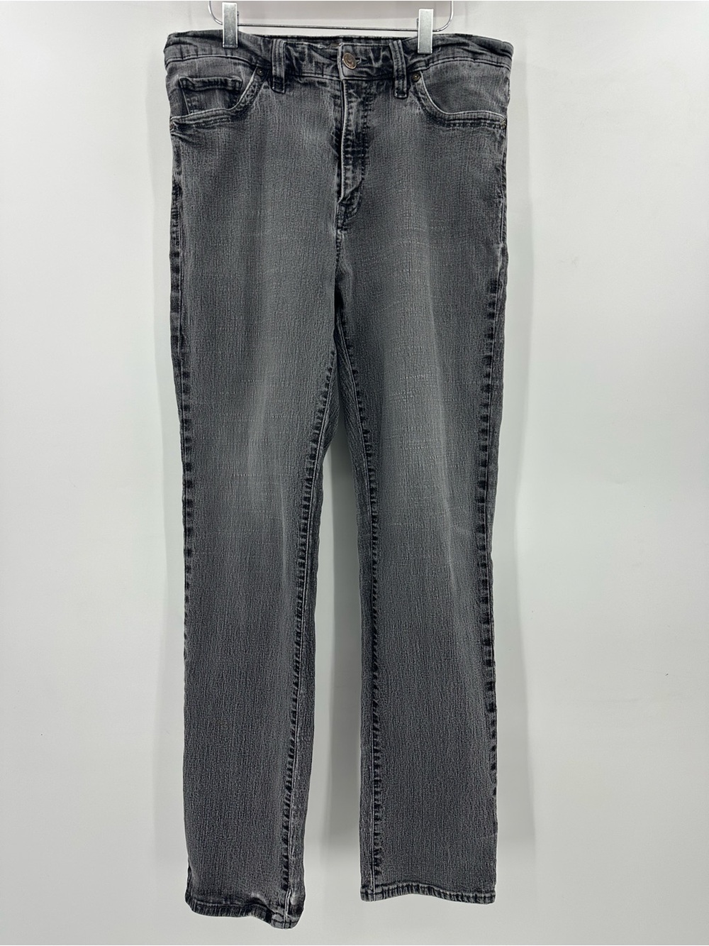 34 Heritage Straight Leg Jeans in Charcoal Gray
